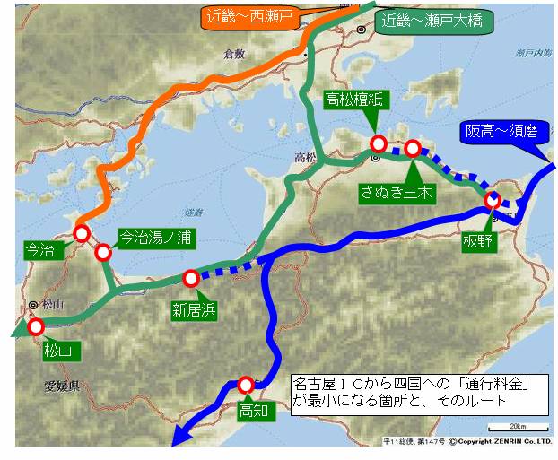 大橋 料金 瀬戸